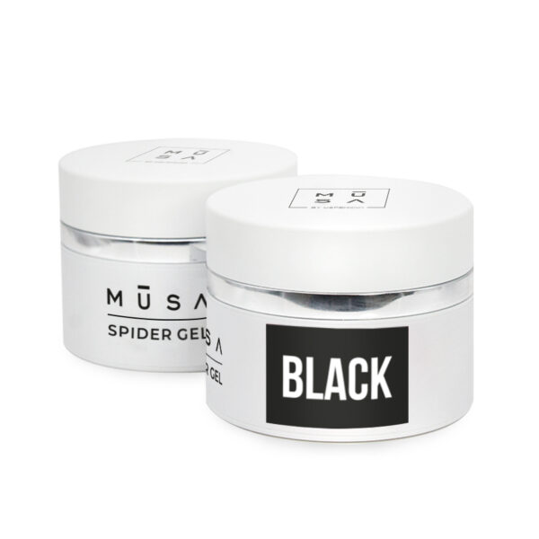 Photo du spider gel noir de chez musa nails