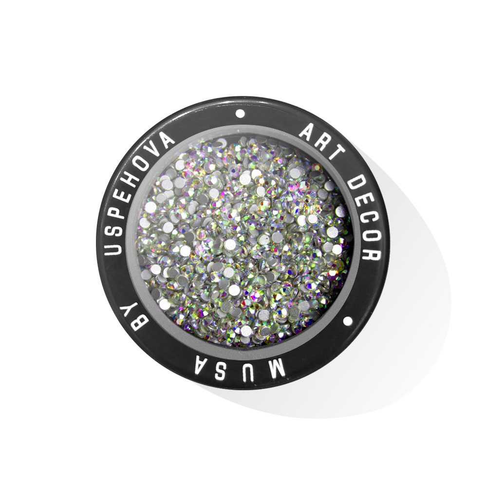 Photo de strass de 1.9 mm argenté avec différents reflet