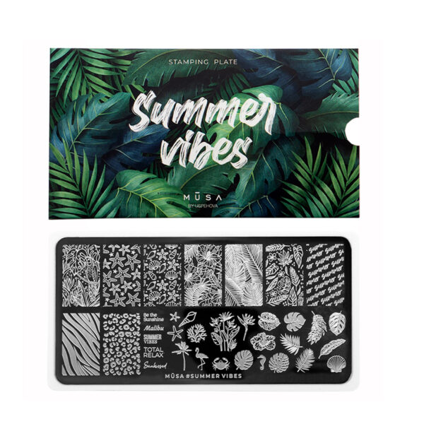 Photo de la plaque à stamping Summer Vibes