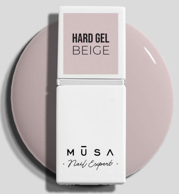 Photo de la hard gel beige. Disponible en 15 couleurs différentes.