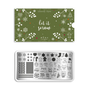 Stamping Plaque Let It Snow