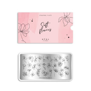 Stamping Plaque Soft Flowers