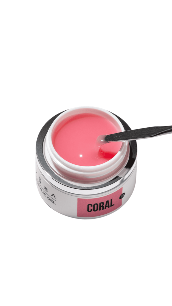 Photo de la couleur de l'acrygel Coral 21