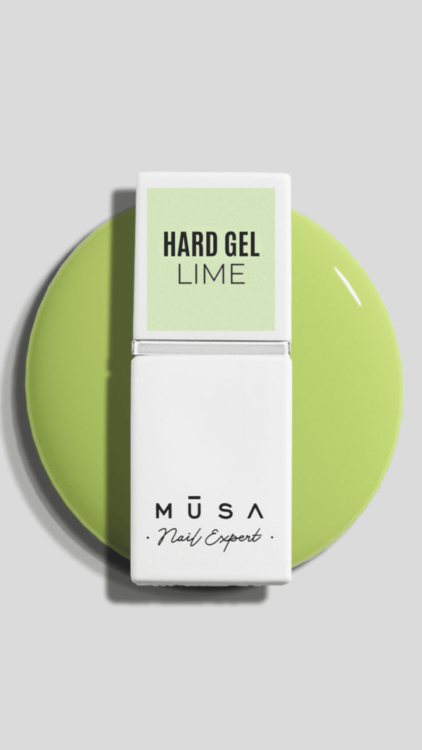 Photo de la hard gel lime. Couleur pastel et original.