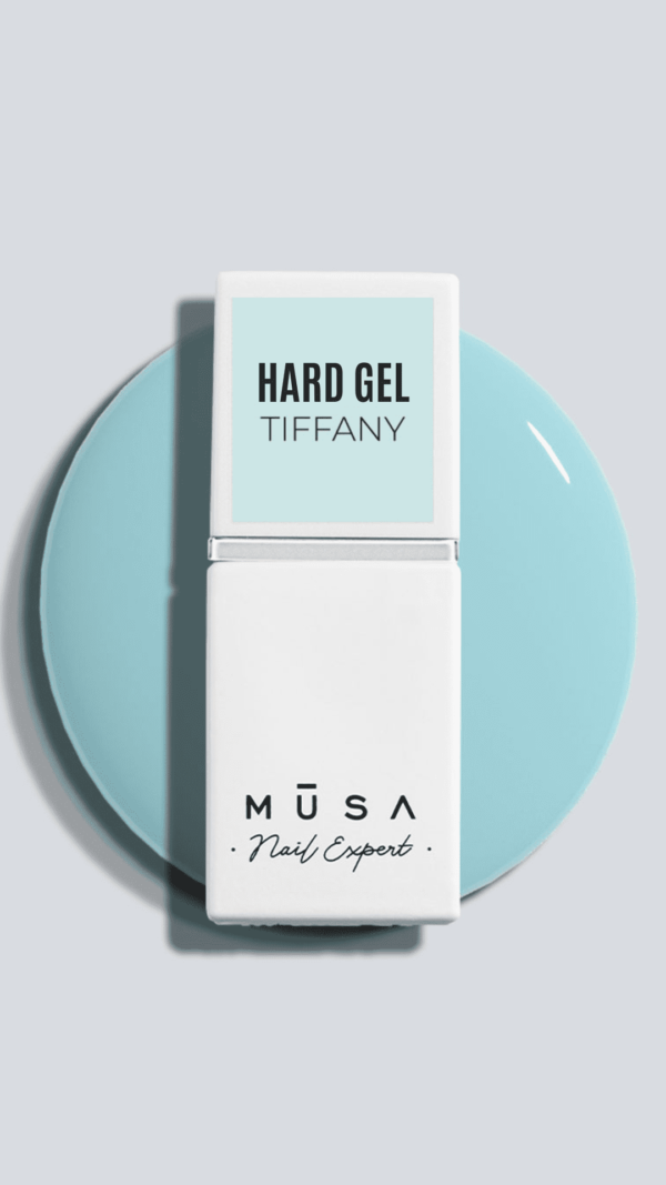 Photo de la hard gel tiffany de couleur bleu pastel