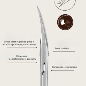 Ciseaux à cuticules pour gaucher